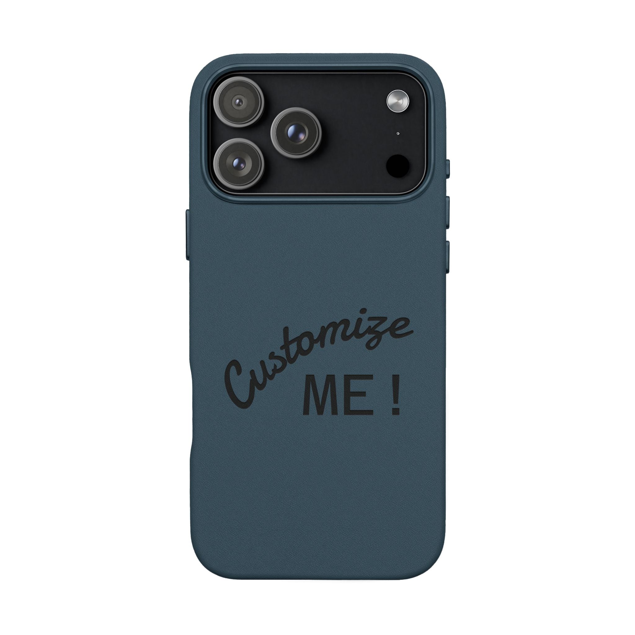 Custom Engraved PU Leather Phone Case