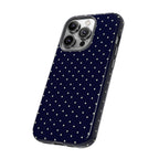 Navy Polka Dots Phone Case