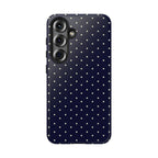 Navy Polka Dots Phone Case