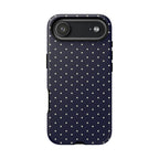 Navy Polka Dots Phone Case