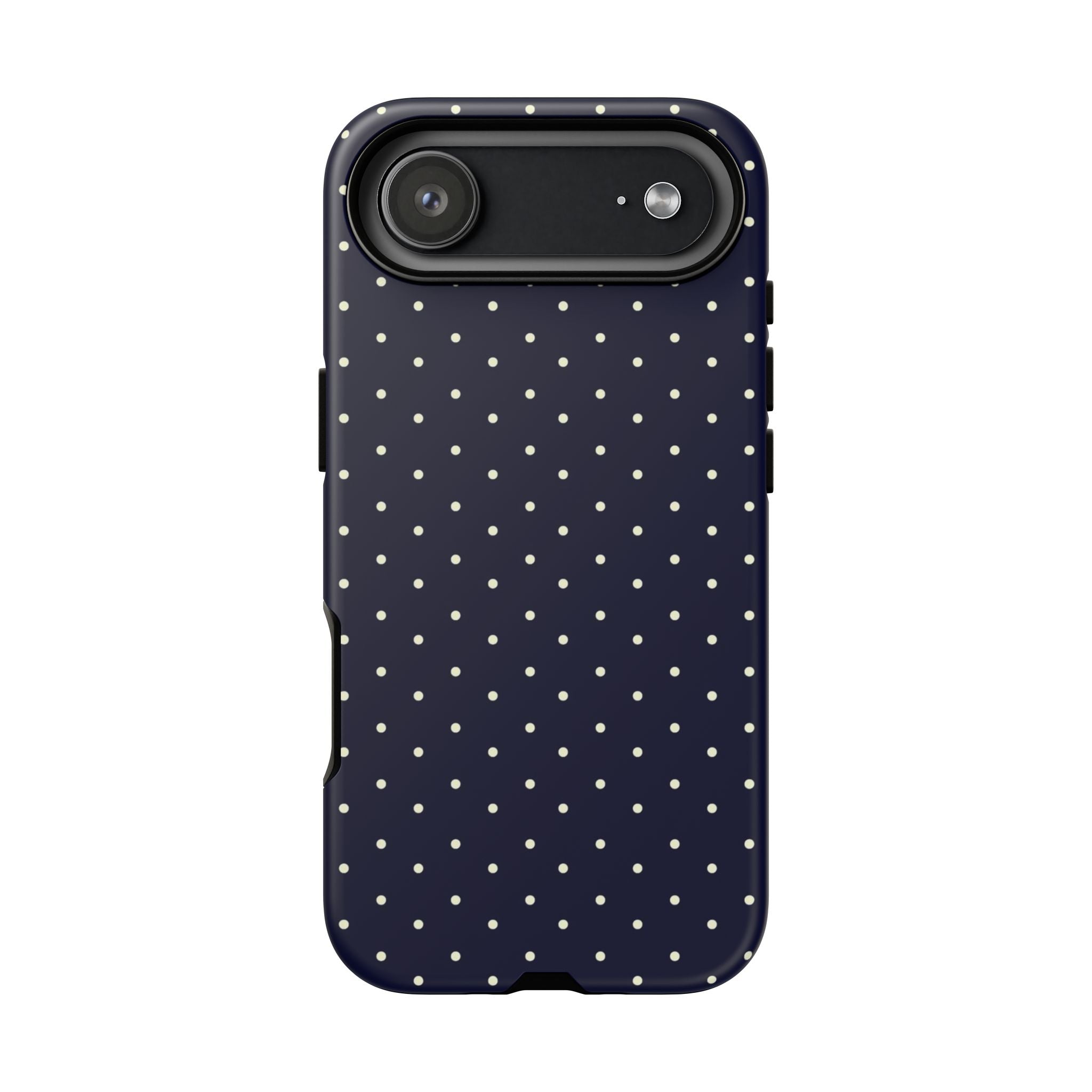 Navy Polka Dots Phone Case