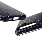 Navy Polka Dots Phone Case
