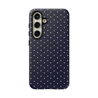 Navy Polka Dots Phone Case