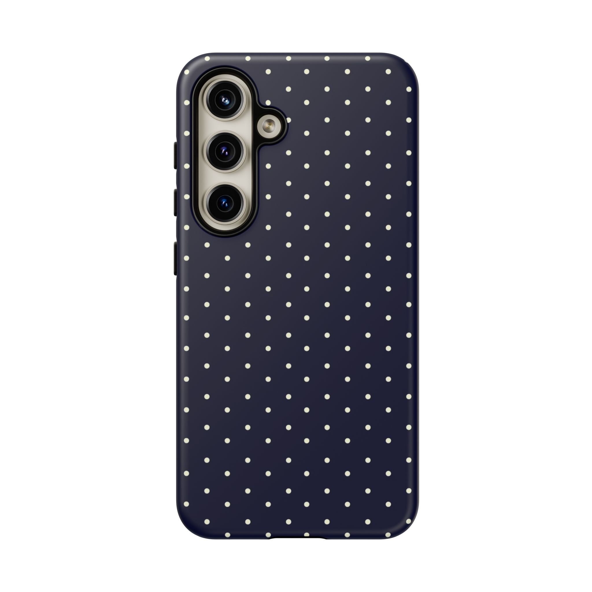 Navy Polka Dots Phone Case