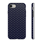 Navy Polka Dots Phone Case