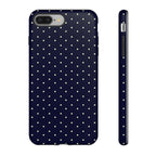 Navy Polka Dots Phone Case