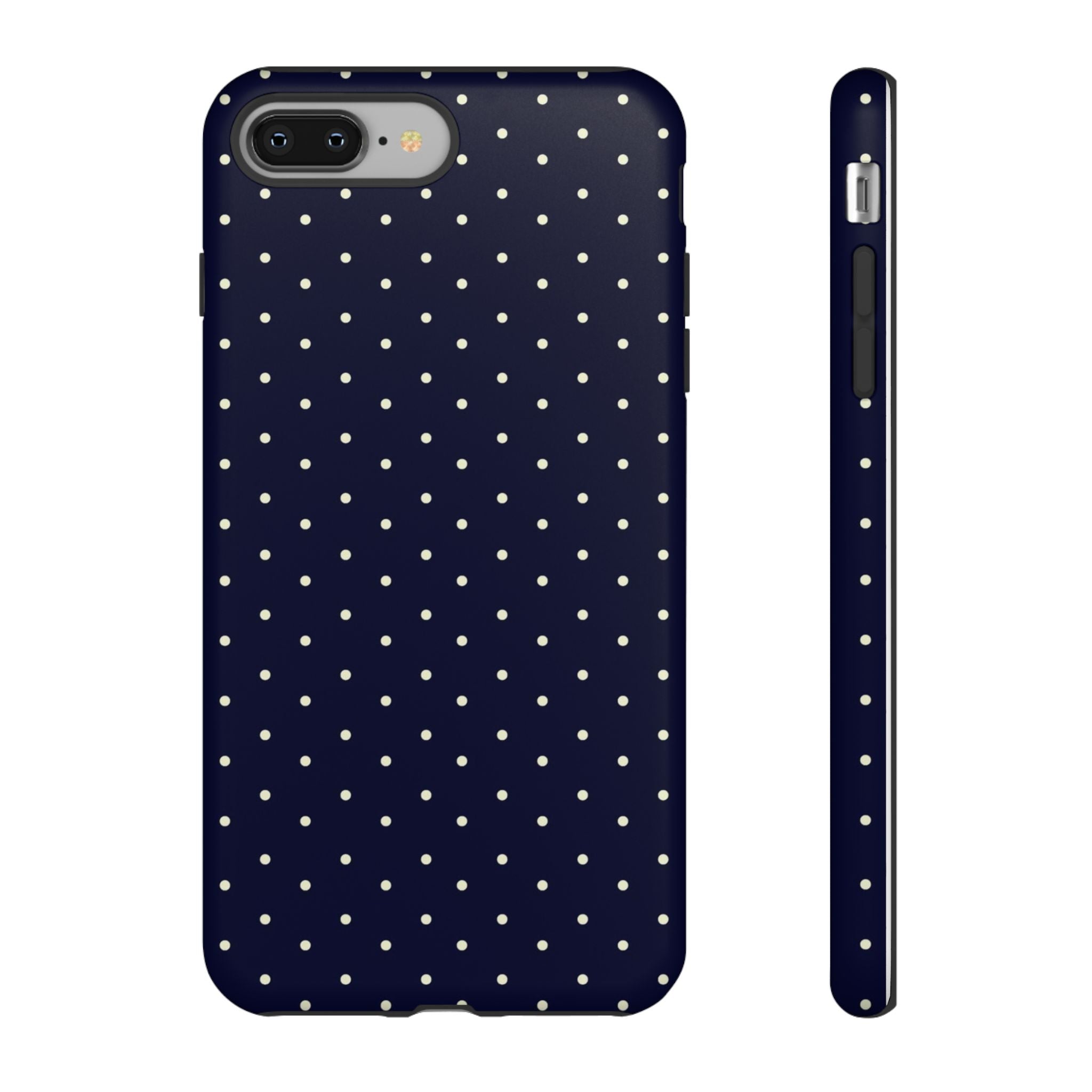 Navy Polka Dots Phone Case