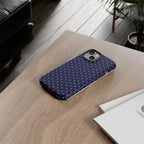 Navy Polka Dots Phone Case