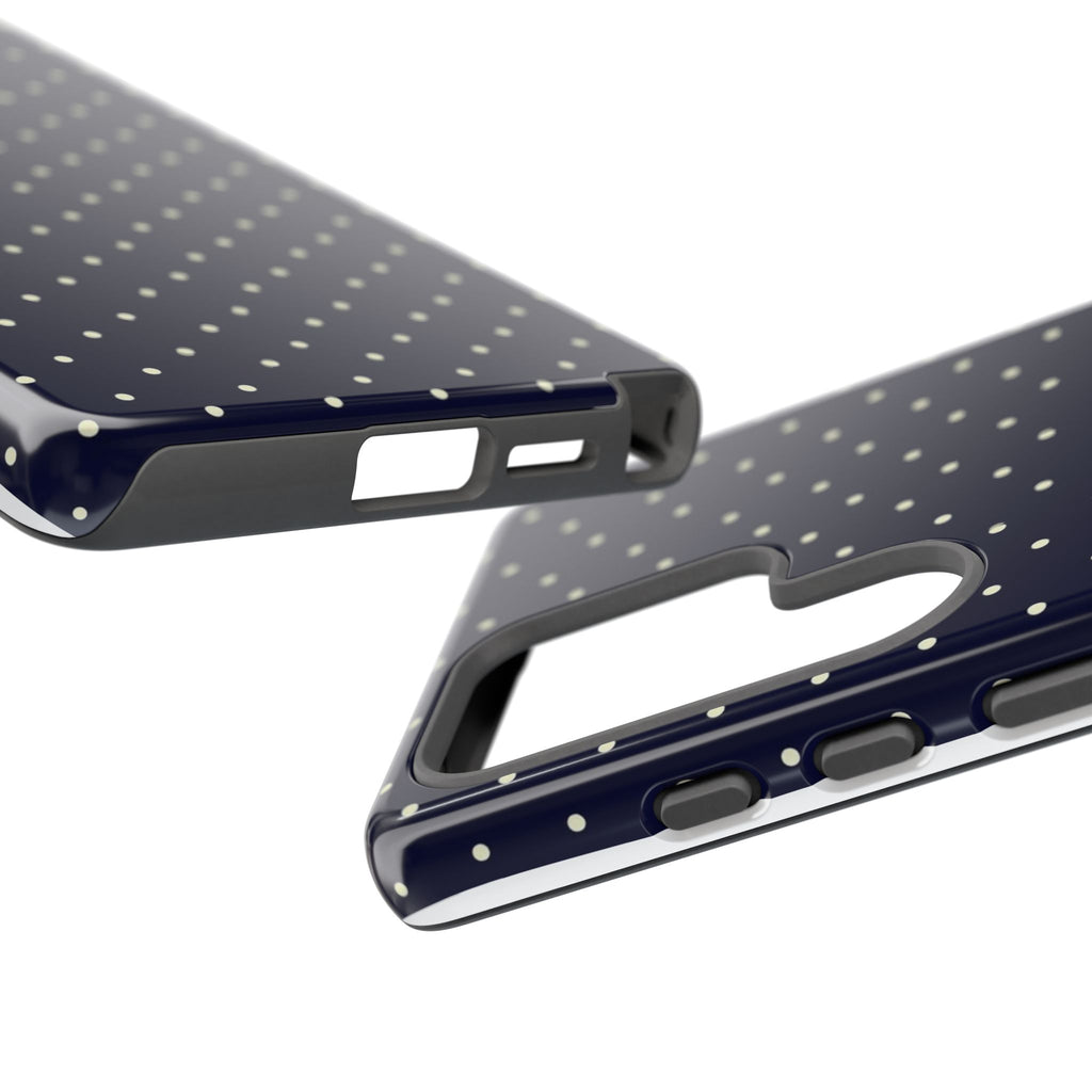 Navy Polka Dots Phone Case