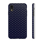 Navy Polka Dots Phone Case