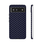 Navy Polka Dots Phone Case