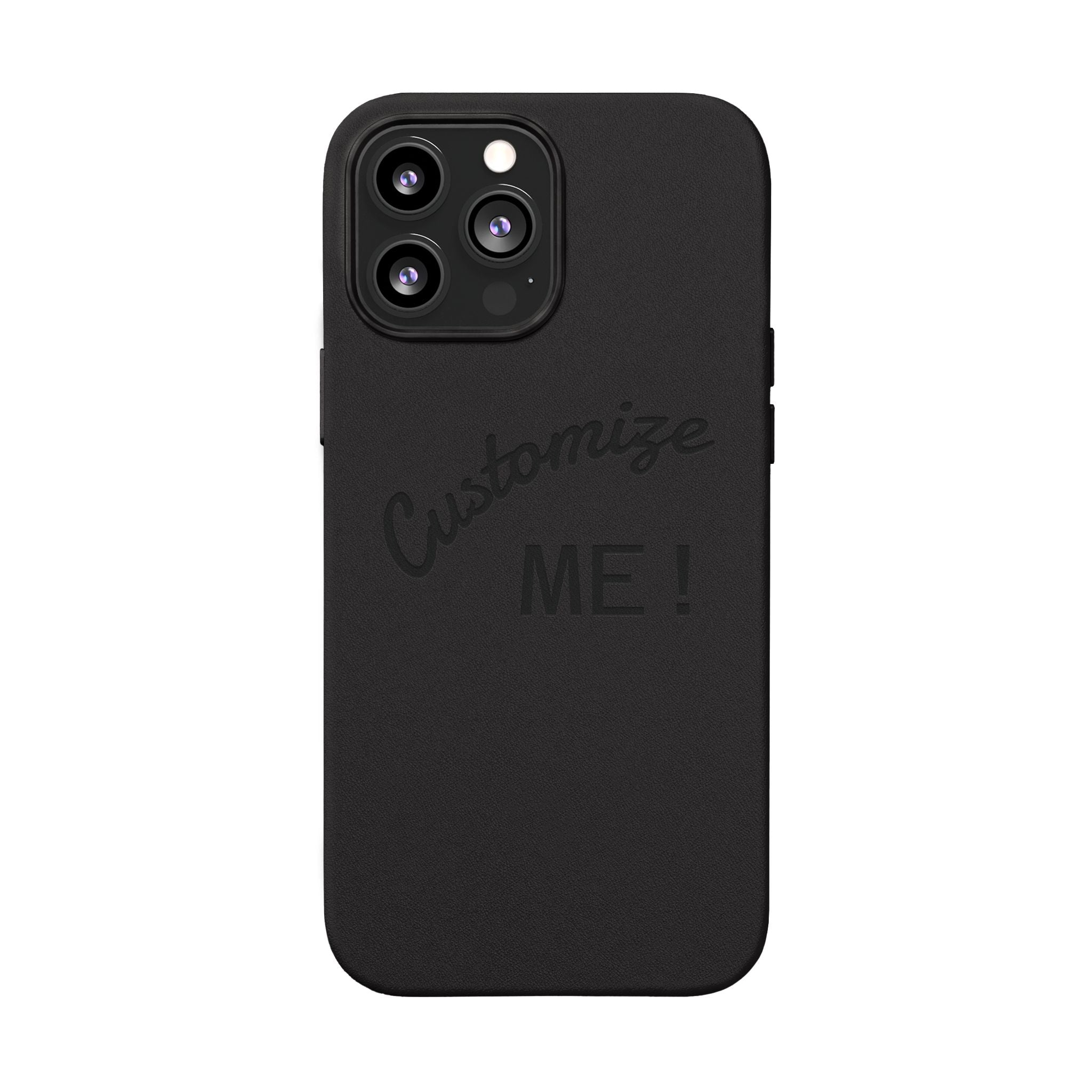 Custom Engraved PU Leather Phone Case
