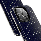 Navy Polka Dots Phone Case