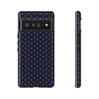 Navy Polka Dots Phone Case