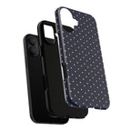 Navy Polka Dots Phone Case