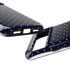 Navy Polka Dots Phone Case