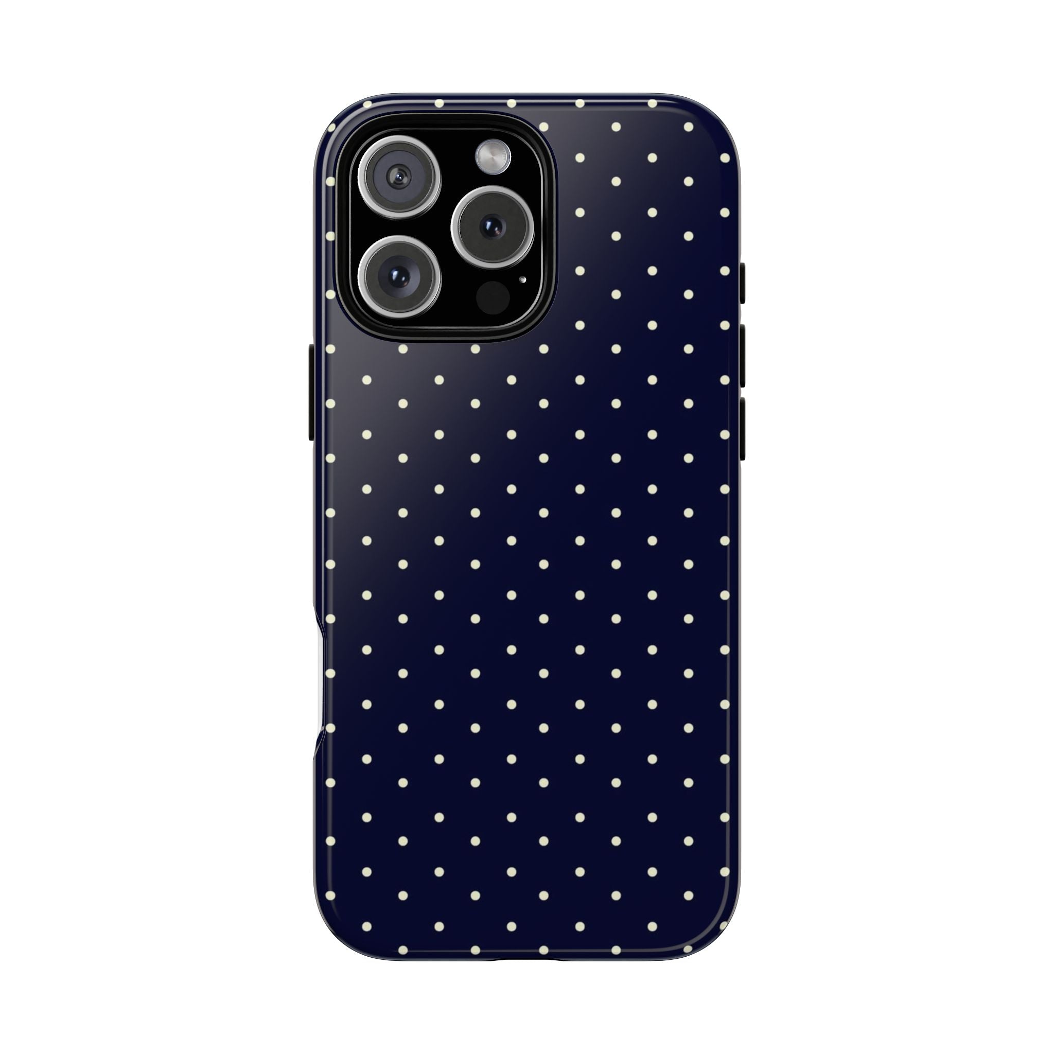Navy Polka Dots Phone Case
