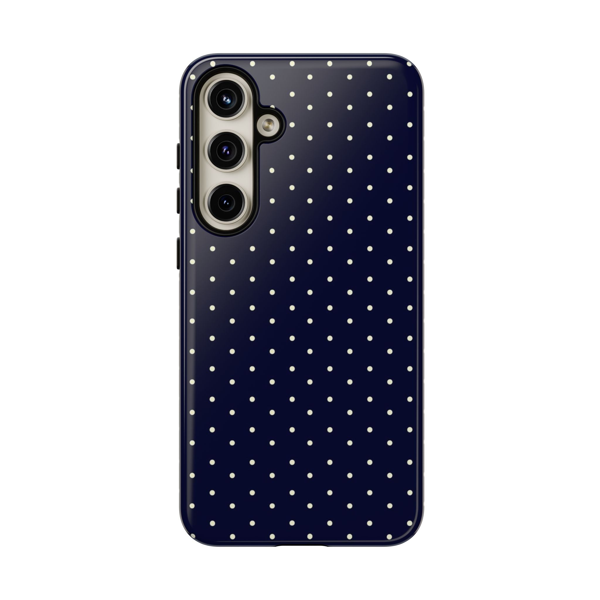 Navy Polka Dots Phone Case