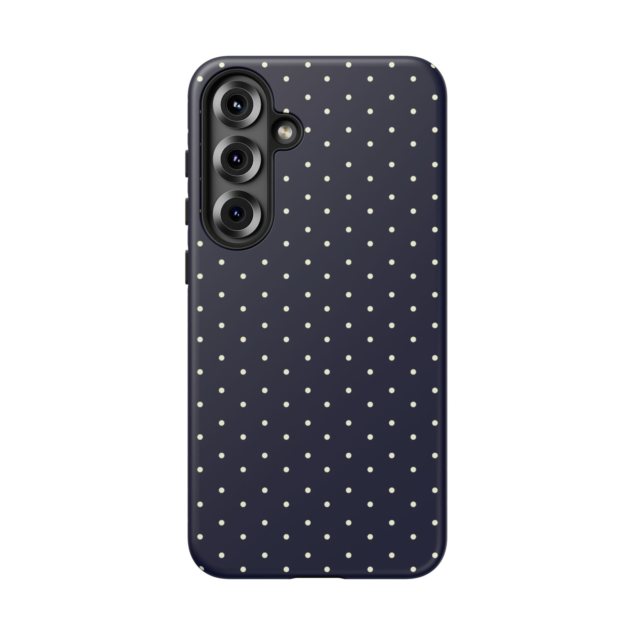 Navy Polka Dots Phone Case