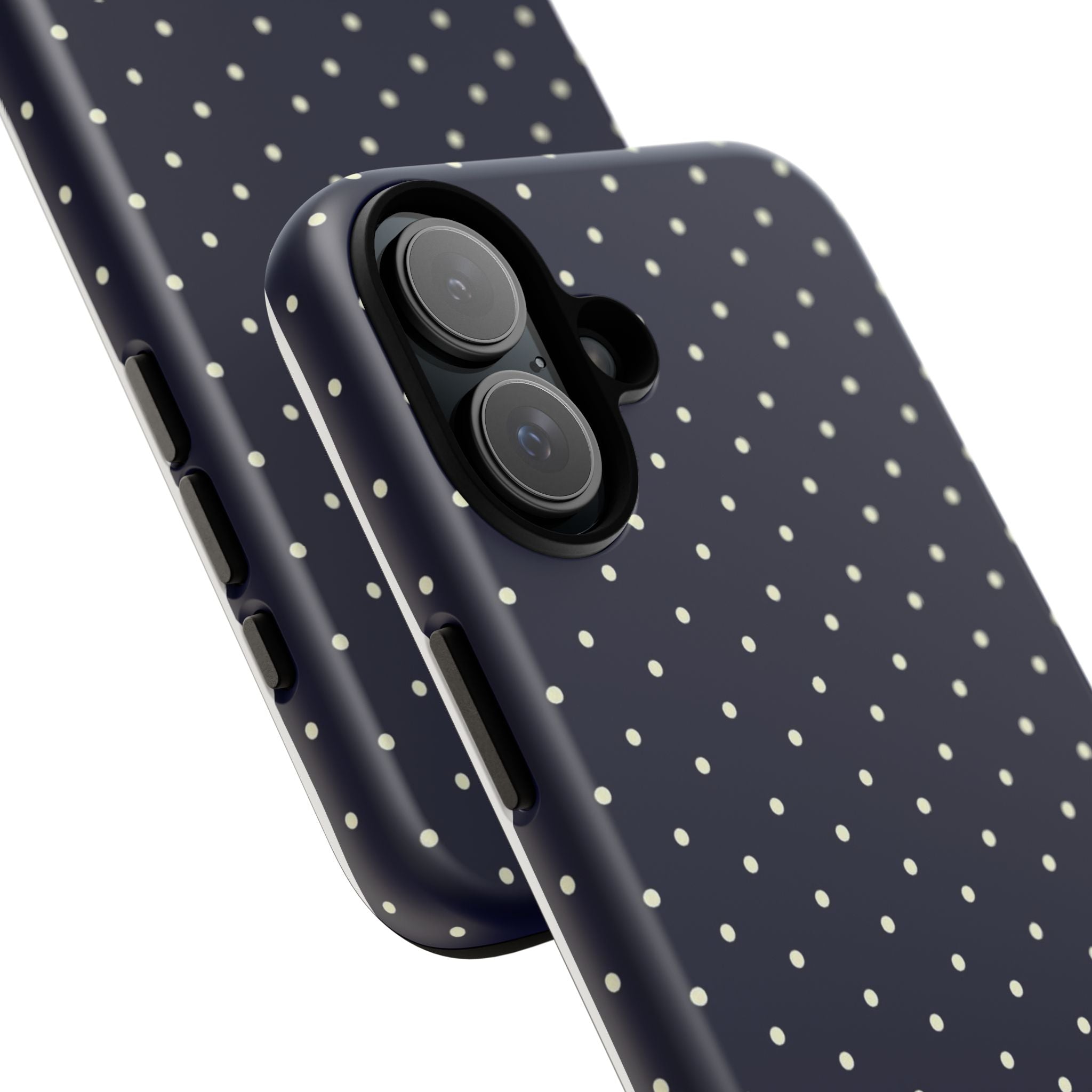 Navy Polka Dots Phone Case