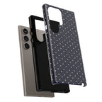 Navy Polka Dots Phone Case