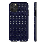 Navy Polka Dots Phone Case
