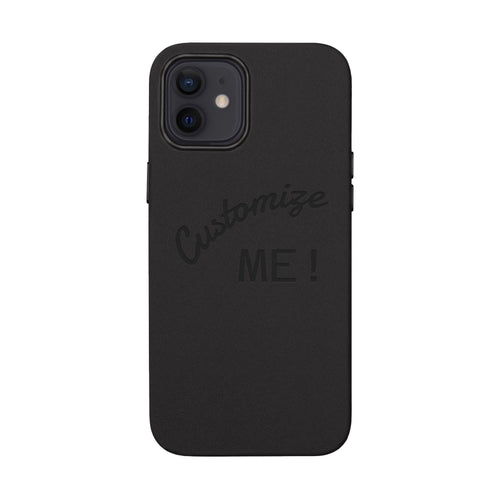 Custom Engraved PU Leather Phone Case