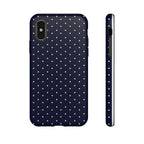 Navy Polka Dots Phone Case