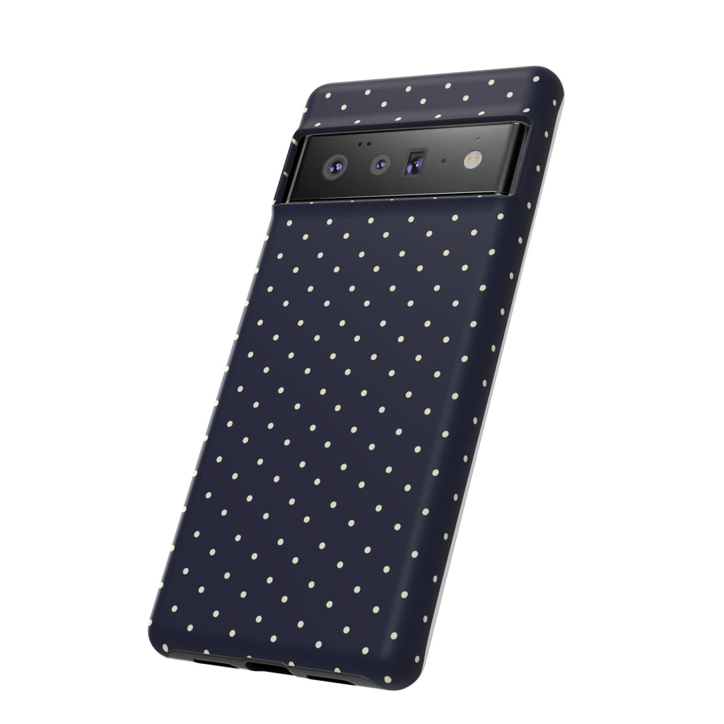 Navy Polka Dots Phone Case