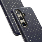 Navy Polka Dots Phone Case