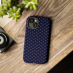 Navy Polka Dots Phone Case