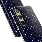 Navy Polka Dots Phone Case