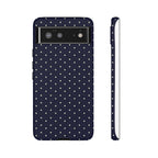 Navy Polka Dots Phone Case