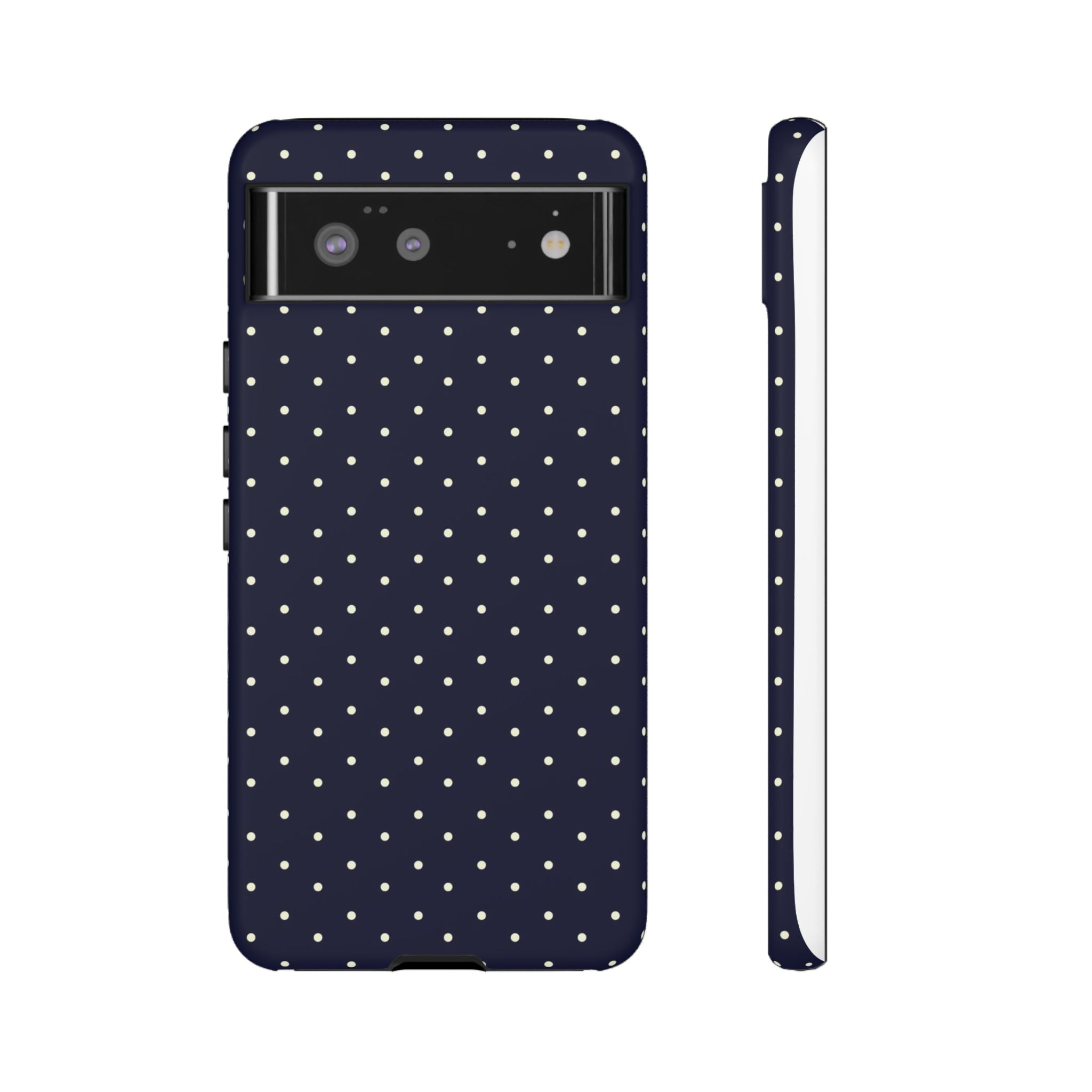 Navy Polka Dots Phone Case