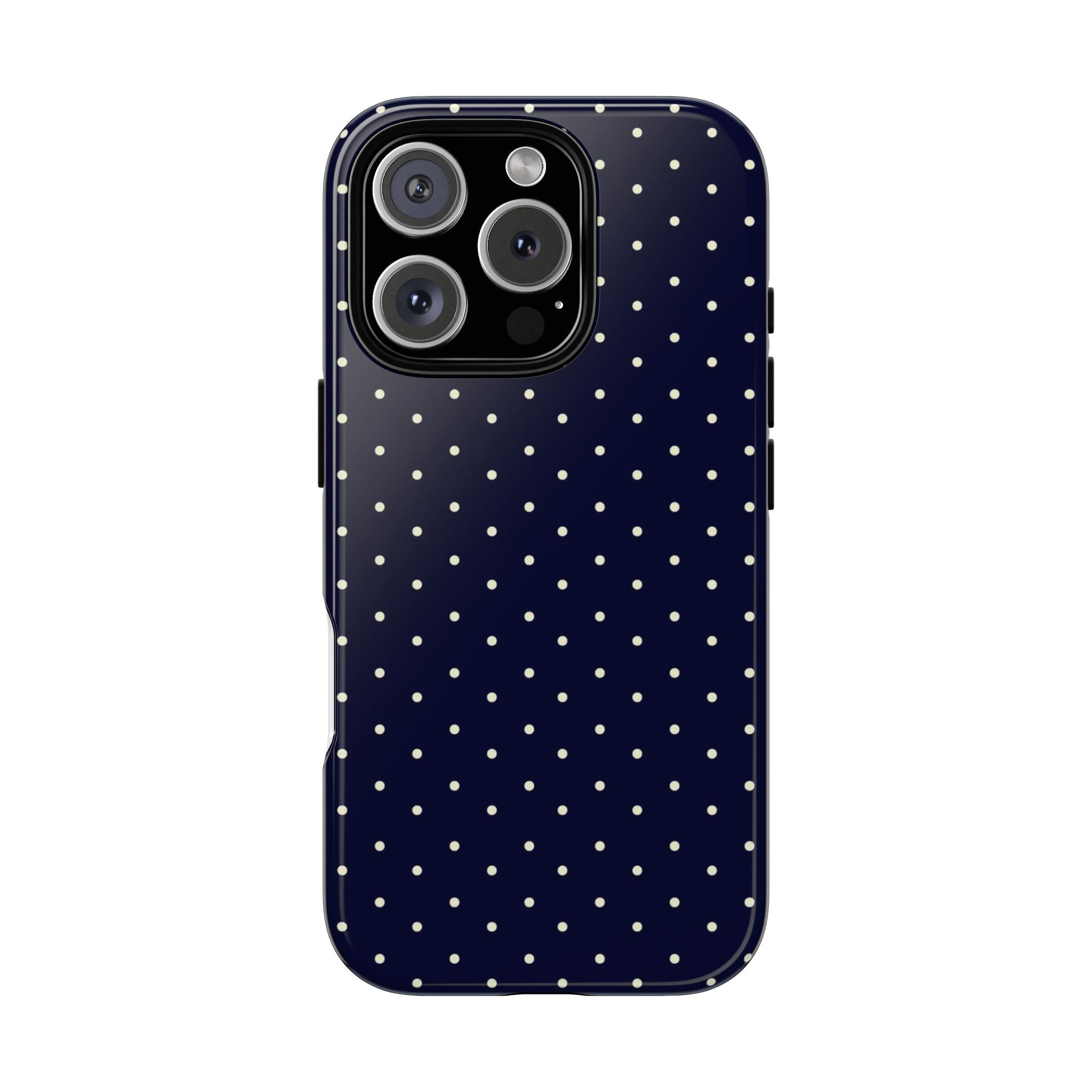 Navy Polka Dots Phone Case