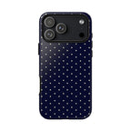 Navy Polka Dots Phone Case