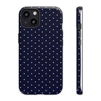 Navy Polka Dots Phone Case