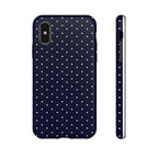 Navy Polka Dots Phone Case