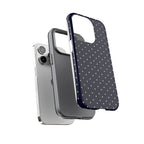 Navy Polka Dots Phone Case