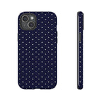 Navy Polka Dots Phone Case