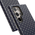 Navy Polka Dots Phone Case