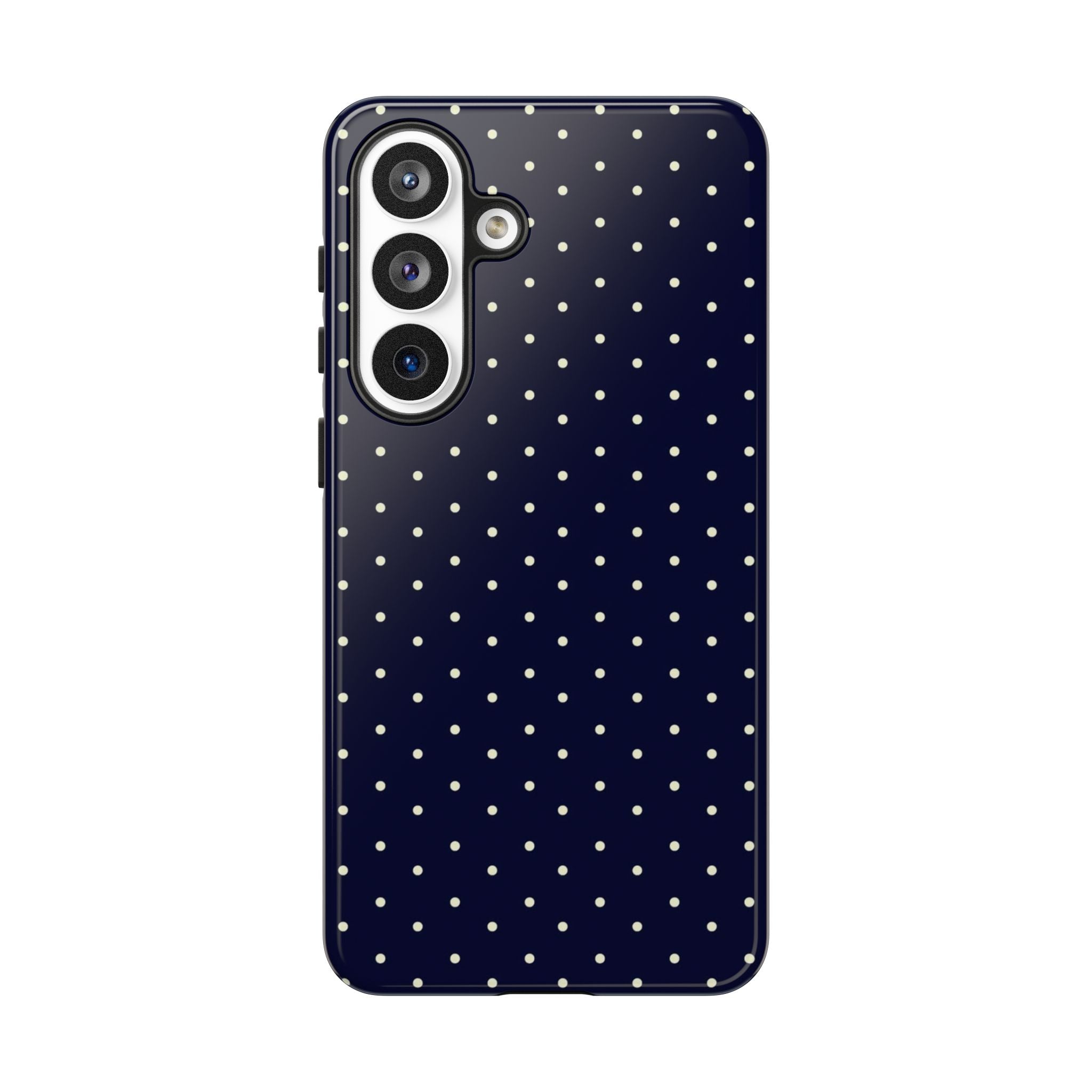 Navy Polka Dots Phone Case