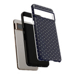 Navy Polka Dots Phone Case