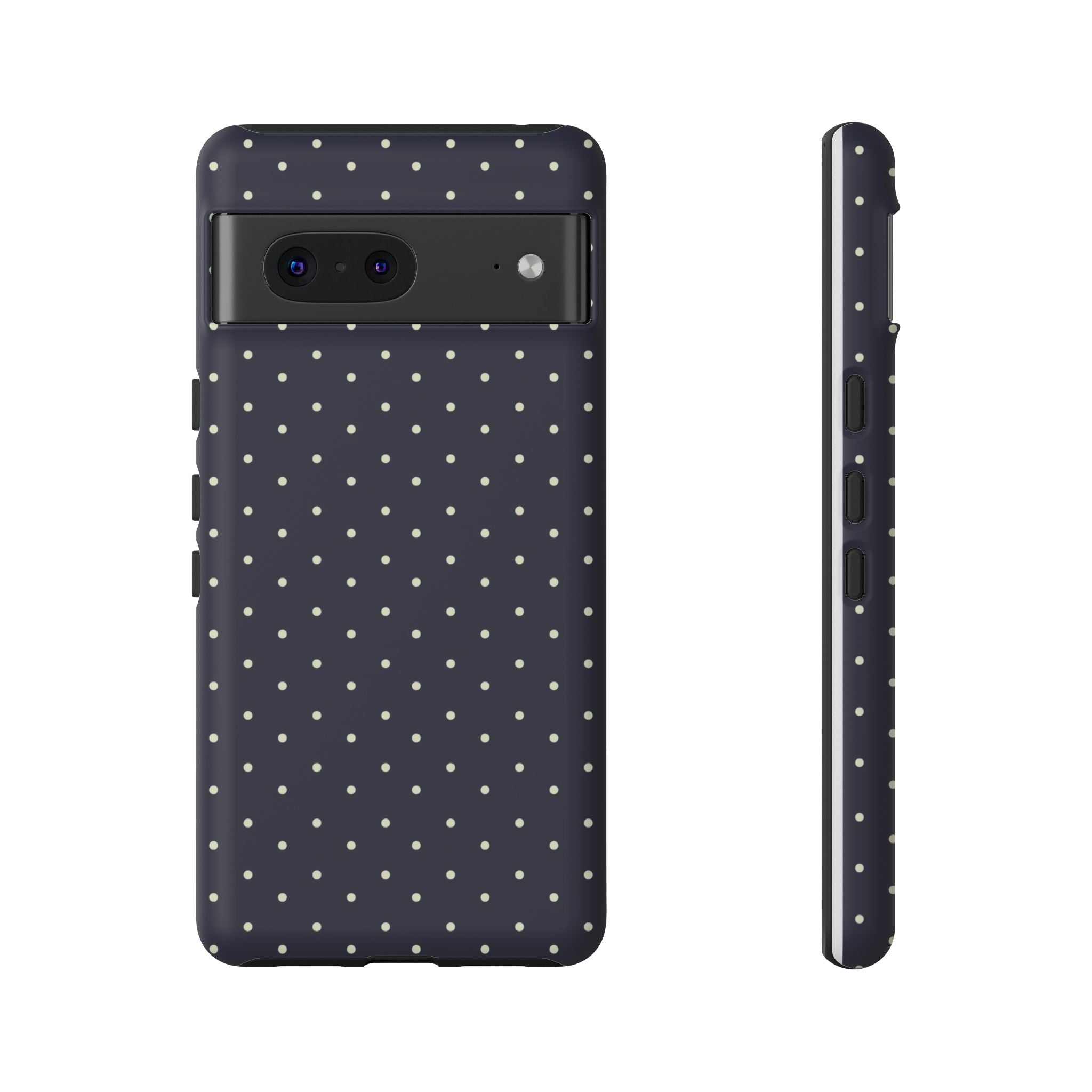 Navy Polka Dots Phone Case
