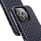 Navy Polka Dots Phone Case