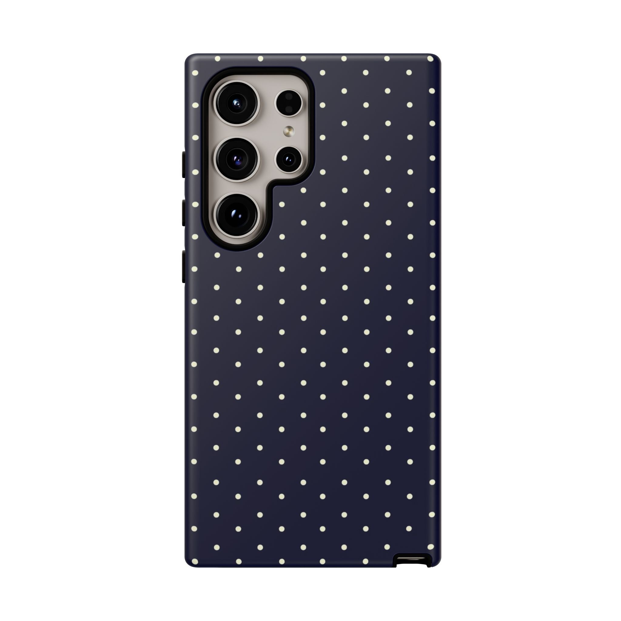 Navy Polka Dots Phone Case