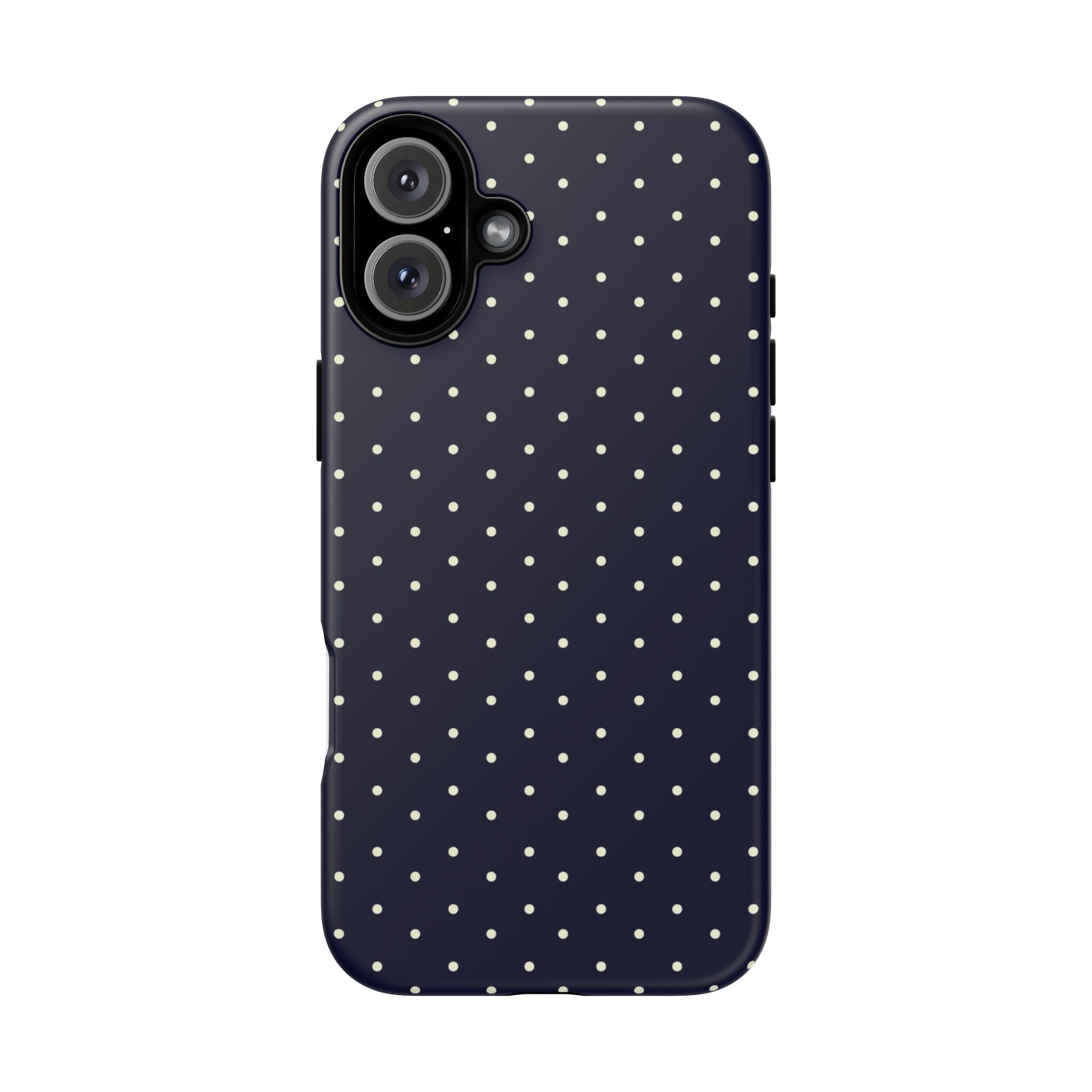 Navy Polka Dots Phone Case