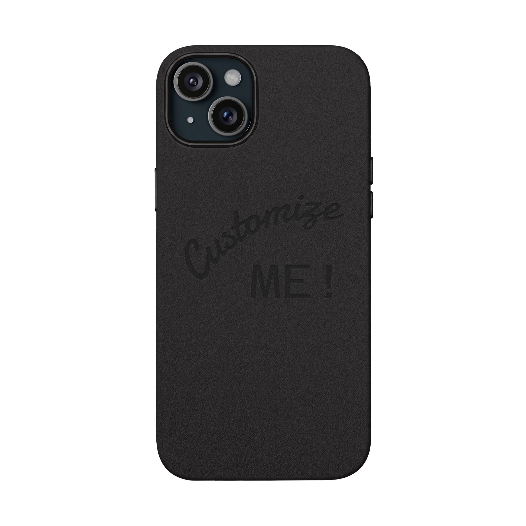 Custom Engraved PU Leather Phone Case