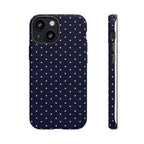 Navy Polka Dots Phone Case
