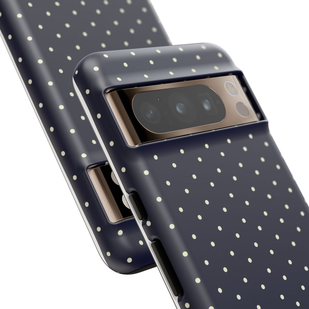 Navy Polka Dots Phone Case